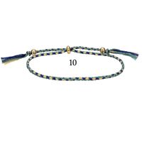 1 Piece Ethnic Style Rhombus Rope Knitting Tassel Unisex Bracelets sku image 10