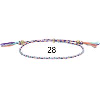 1 Piece Ethnic Style Rhombus Rope Knitting Tassel Unisex Bracelets sku image 26