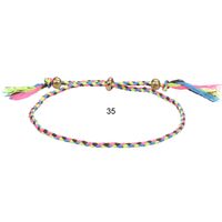 1 Piece Ethnic Style Rhombus Rope Knitting Tassel Unisex Bracelets sku image 33