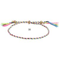 1 Pièce Style Ethnique Rhombe Corde Tricot Gland Unisexe Bracelets sku image 33