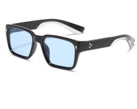 Einfarbig Einfarbig Pc Quadratisch Vollrahmen Herren Sonnenbrille Im Einfachen Stil sku image 1