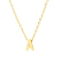 Simple Style Letter Stainless Steel Titanium Steel Plating Pendant Necklace 1 Piece main image 4
