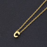 Simple Style Letter Stainless Steel Titanium Steel Plating Pendant Necklace 1 Piece sku image 2