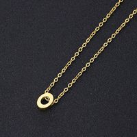 Simple Style Letter Stainless Steel Titanium Steel Plating Pendant Necklace 1 Piece sku image 15