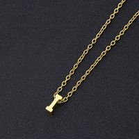 Simple Style Letter Stainless Steel Titanium Steel Plating Pendant Necklace 1 Piece sku image 11