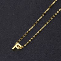 Simple Style Letter Stainless Steel Titanium Steel Plating Pendant Necklace 1 Piece sku image 8