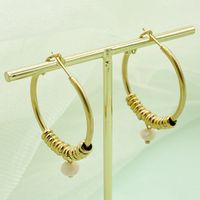 Retro Geometric Stainless Steel Plating Earrings 1 Pair sku image 7