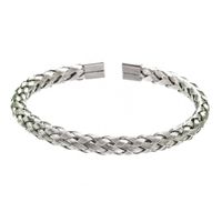 Fashion Twist Stainless Steel Bangle 1 Piece sku image 1