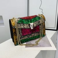 Femmes Petit Toutes Les Saisons Faux Cuir Couleur Unie Vêtement De Rue Carré Fermeture Éclair Sac D'épaule main image 1