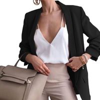Women's Fashion Solid Color Placket Coat Blazer main image 4