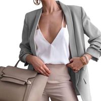 Women's Fashion Solid Color Placket Coat Blazer main image 2