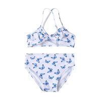 Muchachas Moda Mariposa Poliéster Bikinis Juego De 2 Piezas main image 5