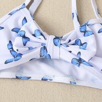 Girl's Fashion Butterfly Polyester Bikinis 2 Piece Set main image 3