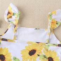 Girl's Cute Sunflower Nylon Polyester One Pieces main image 5
