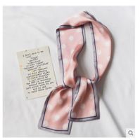 Women's Streetwear Polka Dots Satin Silk Scarves sku image 9