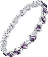 1 Pieza Moda Forma De Corazón Aleación Enchapado Circón Unisexo Pulsera sku image 4