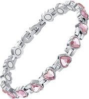 1 Piece Fashion Heart Shape Alloy Plating Zircon Unisex Bracelets sku image 6