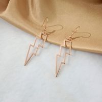 1 Par Estilo Sin Geométrico Metal Enchapado Mujeres Aretes main image 3