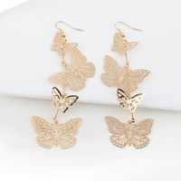 1 Pair Fashion Butterfly Metal Plating Metal Women's Earrings main image 2