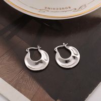 1 Paar Einfacher Stil Geometrisch Überzug Metall Ohrringe main image 3