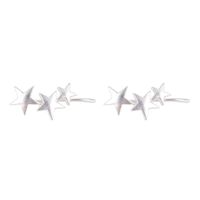 1 Pair Simple Style Star Alloy Plating Women's Ear Studs sku image 2