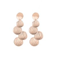 1 Pair Exaggerated Round Alloy Plating Women's Drop Earrings main image 3
