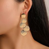 1 Pair Exaggerated Round Alloy Plating Women's Drop Earrings main image 1