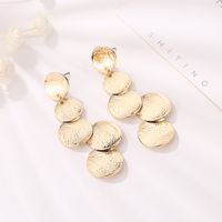 1 Pair Exaggerated Round Alloy Plating Women's Drop Earrings main image 2
