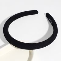 Simple Style Solid Color Polyester Rib-knit Hair Band 1 Piece sku image 1