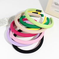 Simple Style Solid Color Polyester Rib-knit Hair Band 1 Piece main image 1