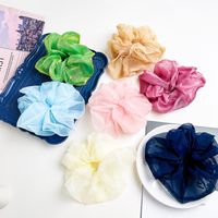 Fashion Solid Color Cloth Pleated Hair Tie 1 Piece main image 5
