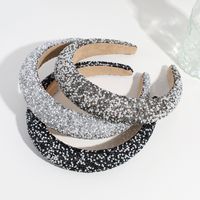 Simple Style Round Multicolor Sponge Inlay Crystal Pearl Hair Band 1 Piece main image 5