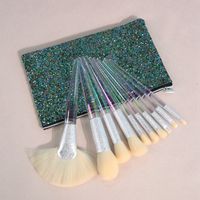 Moda Fibra Artificial Manija De Plastico Pinceles De Maquillaje 1 Pieza sku image 10