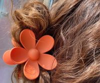 Frau Einfacher Stil Blume Kunststoff Harz Aushöhlen Haarkrallen sku image 3