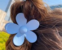 Frau Einfacher Stil Blume Kunststoff Harz Aushöhlen Haarkrallen sku image 8