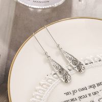 1 Pair Simple Style Water Droplets Alloy Plating Women's Drop Earrings main image 2