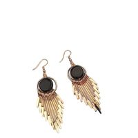 1 Pair Simple Style Round Tassel Alloy Plating Women's Chandelier Earrings main image 4