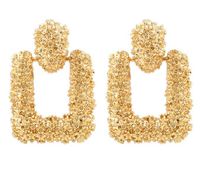 1 Pair Simple Style Square Solid Color Alloy Patchwork Women's Drop Earrings sku image 3