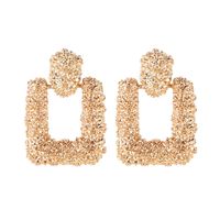 1 Pair Simple Style Square Solid Color Alloy Patchwork Women's Drop Earrings sku image 1