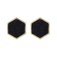 1 Pair Simple Style Rhombus Alloy Plating Women's Ear Studs sku image 1