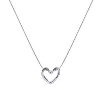 Titanium Steel Simple Style Heart Shape Pendant Necklace main image 4