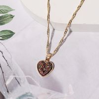 1 Piece Simple Style Heart Shape Alloy Plating Women's Pendant Necklace sku image 5