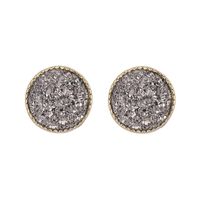 1 Pair Simple Style Round Plating Alloy Ear Studs sku image 10