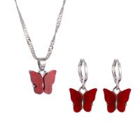 1 Set Simple Style Bow Knot Alloy Plating Women's Pendant Necklace sku image 1