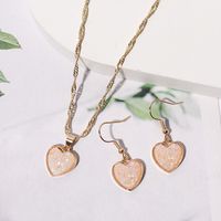1 Set Simple Style Heart Shape Alloy Plating Women's Pendant Necklace sku image 6