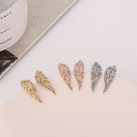 1 Pair Simple Style Wings Alloy Rhinestone Women's Ear Studs main image 5