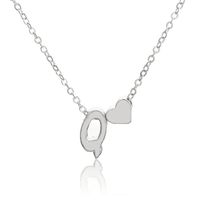 1 Piece Simple Style Letter Heart Shape Alloy Plating Women's Pendant Necklace sku image 43