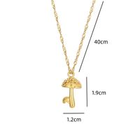 Cute Mushroom Stainless Steel Plating Gold Plated Necklace main image 6