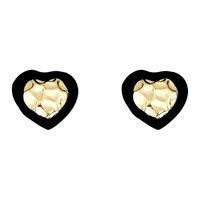 1 Pair Fashion Heart Shape Alloy Spray Paint Women's Ear Studs main image 4