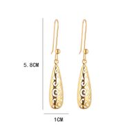 1 Pair Simple Style Water Droplets Alloy Plating Women's Drop Earrings main image 3